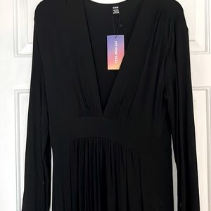Black Side Split Dress